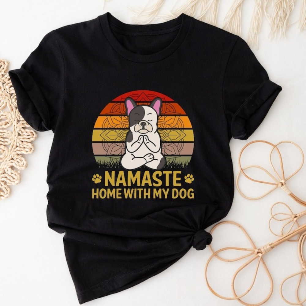 Pilates Yoga Instructor - Namaste Yoga Dog Meditation Graphic T