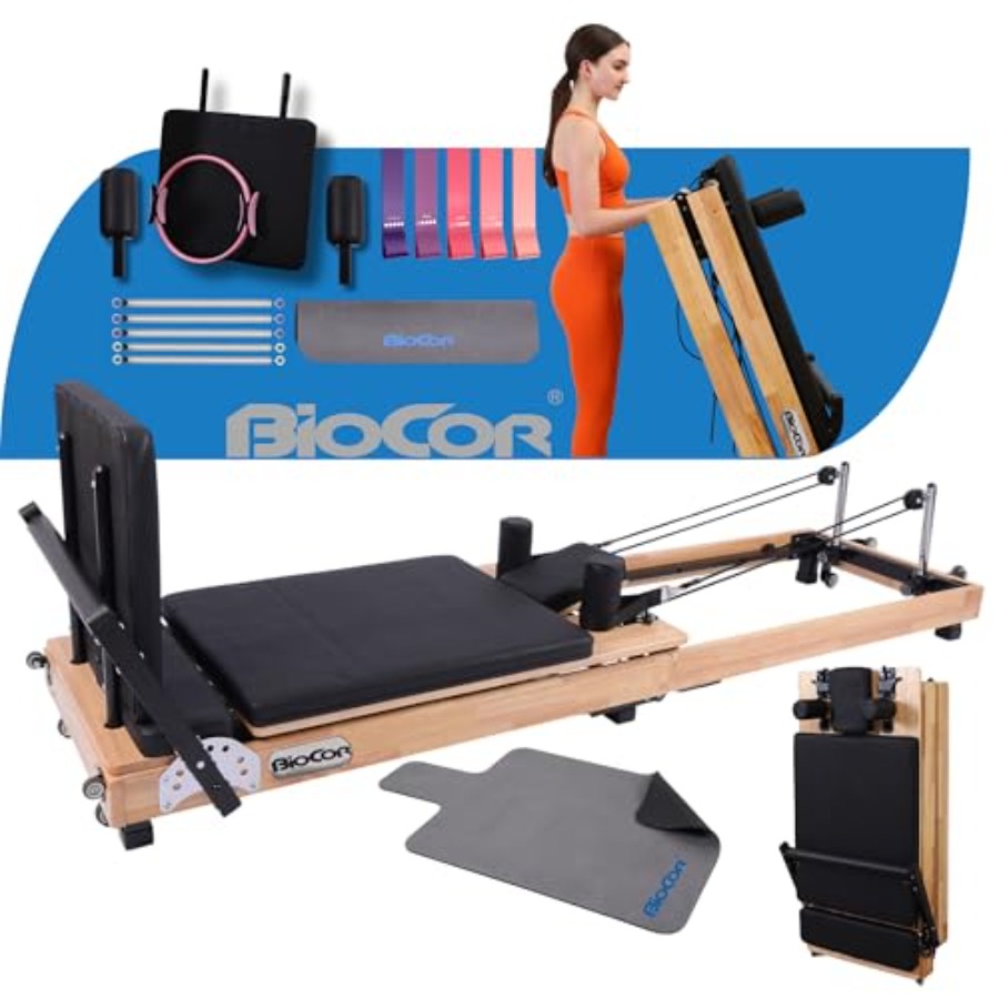 Pilates Yoga Home - MAX4.0 Pilates Reformer Wood Home Workout