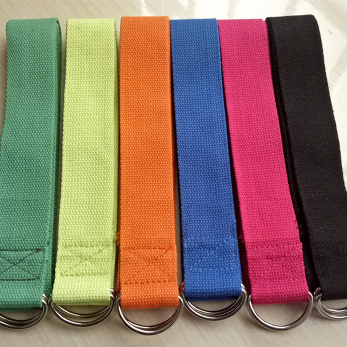 Pilates Yoga Tone - D Ring Yoga Strap Blue Sturdy
