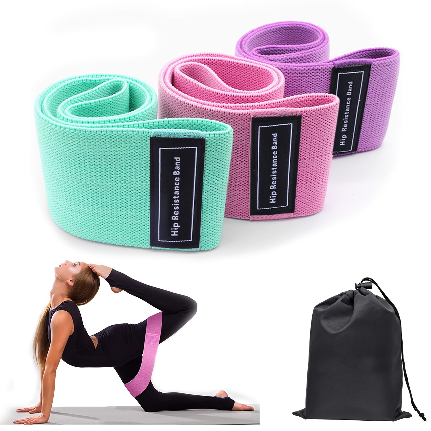 Pilates Yoga Tone - 3-Piece Resistance Bands Set for Legs