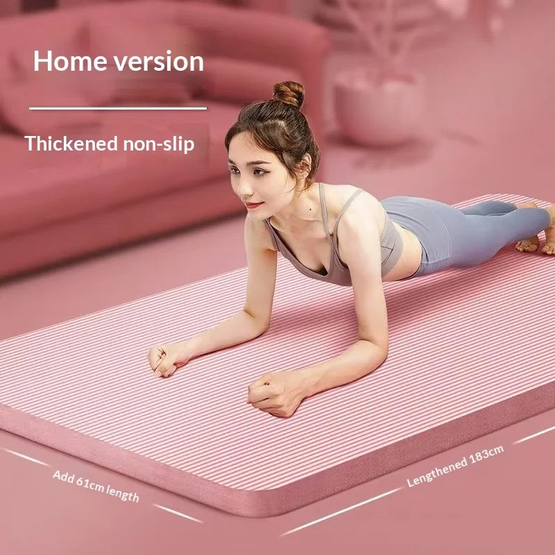 Extra Thick Non Slip Yoga Mat  - Pilates Yoga Home Workout avaliação e preço
