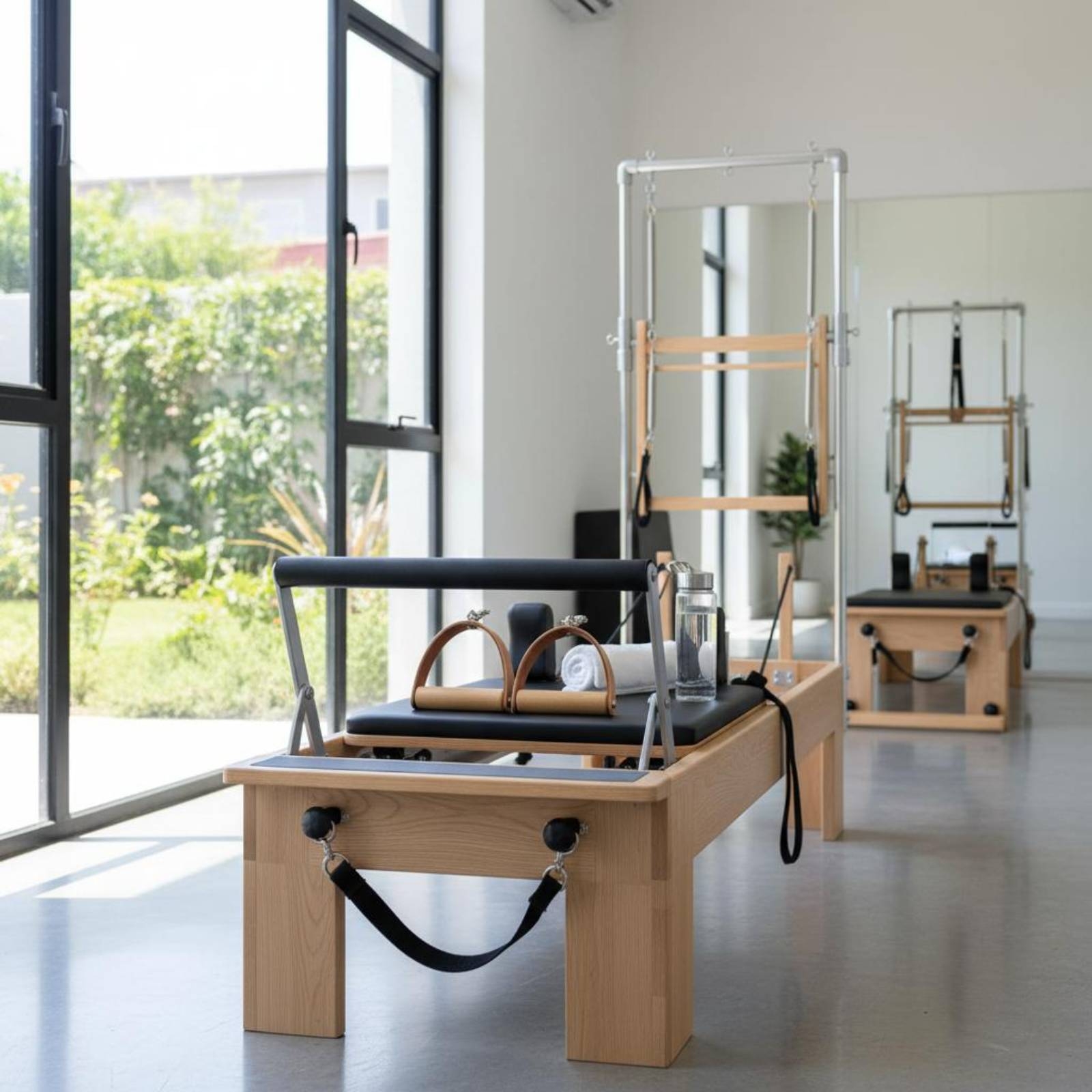 2 Pieces Leather Wood Handles  - Pilates & Yoga Training Center avaliação e preço