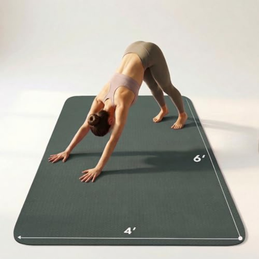 Large Yoga Mat 6'x 4'72x 481/4 - Pilates X Yoga avaliação e preço