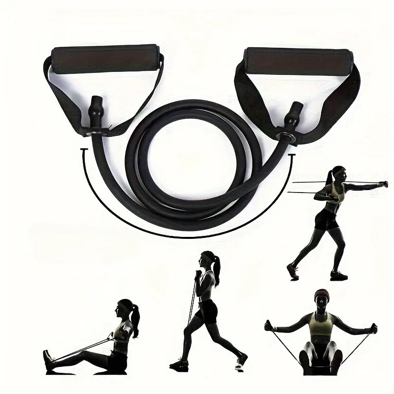1pc Yoga Resistance Band with  - Pilates Yoga Tone avaliação e preço