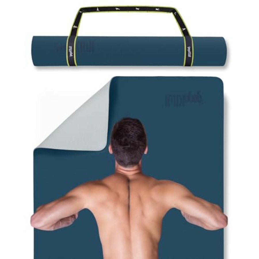 Extra Wide Yoga Mat for Men Wo - Pilates X Yoga avaliação e preço