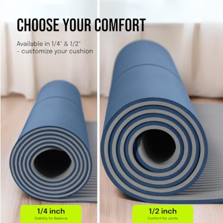 Extra Wide Yoga Mat for Men Wo - Pilates X Yoga avaliação e preço