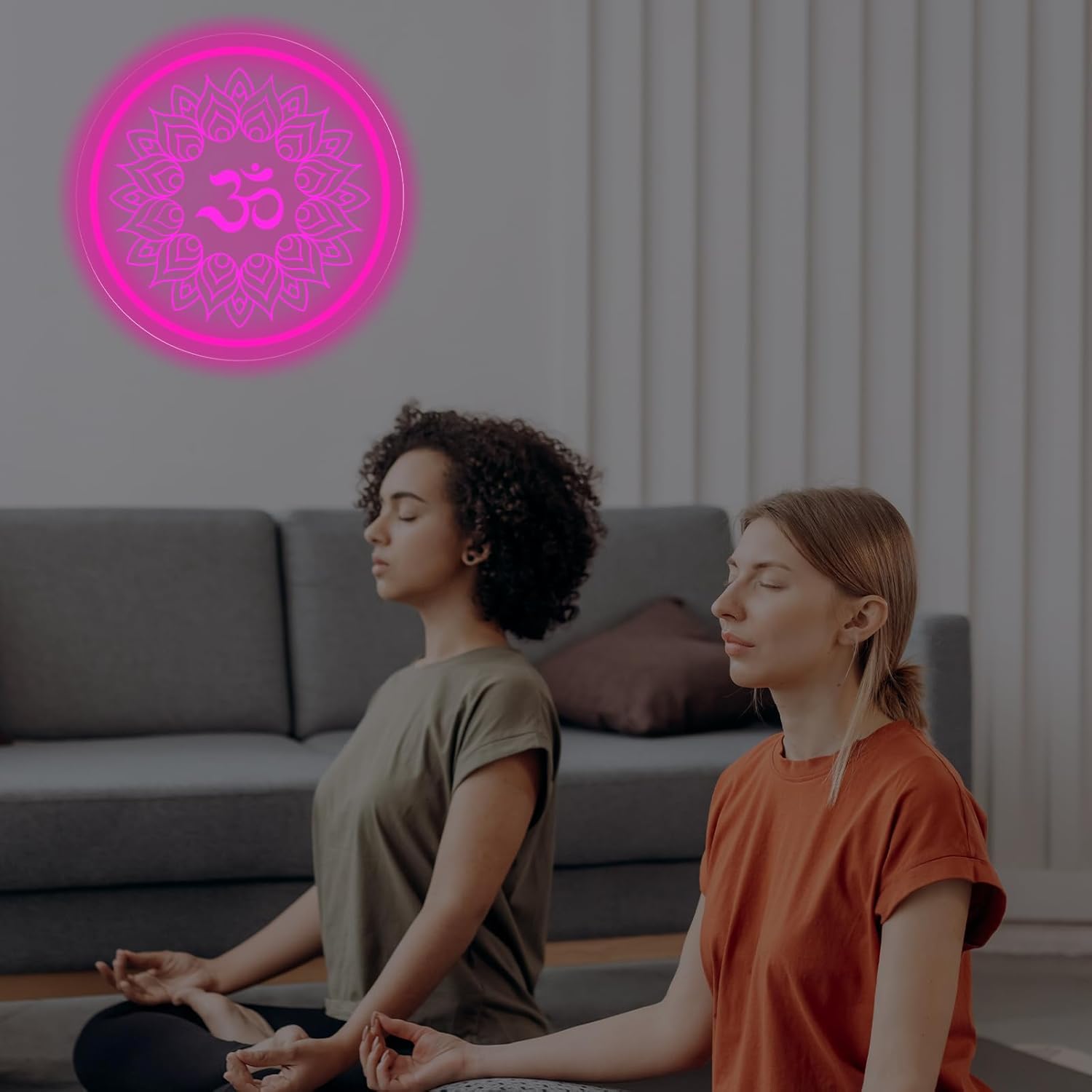 Om Mandala Neon Sign USB Power - Pilates And Yoga Studio avaliação e preço