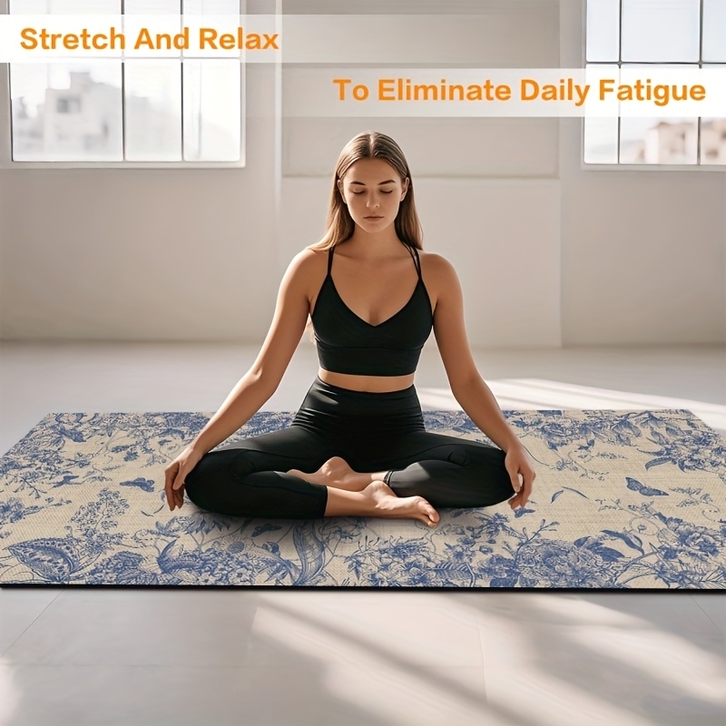 VIKAMA Vintage Blue Pattern Yo - Pilates Yoga Room avaliação e preço