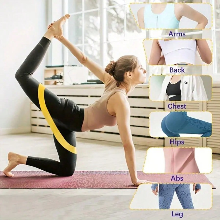 Home Gym Resistance Bands Set  - Pilates Yoga Tone avaliação e preço