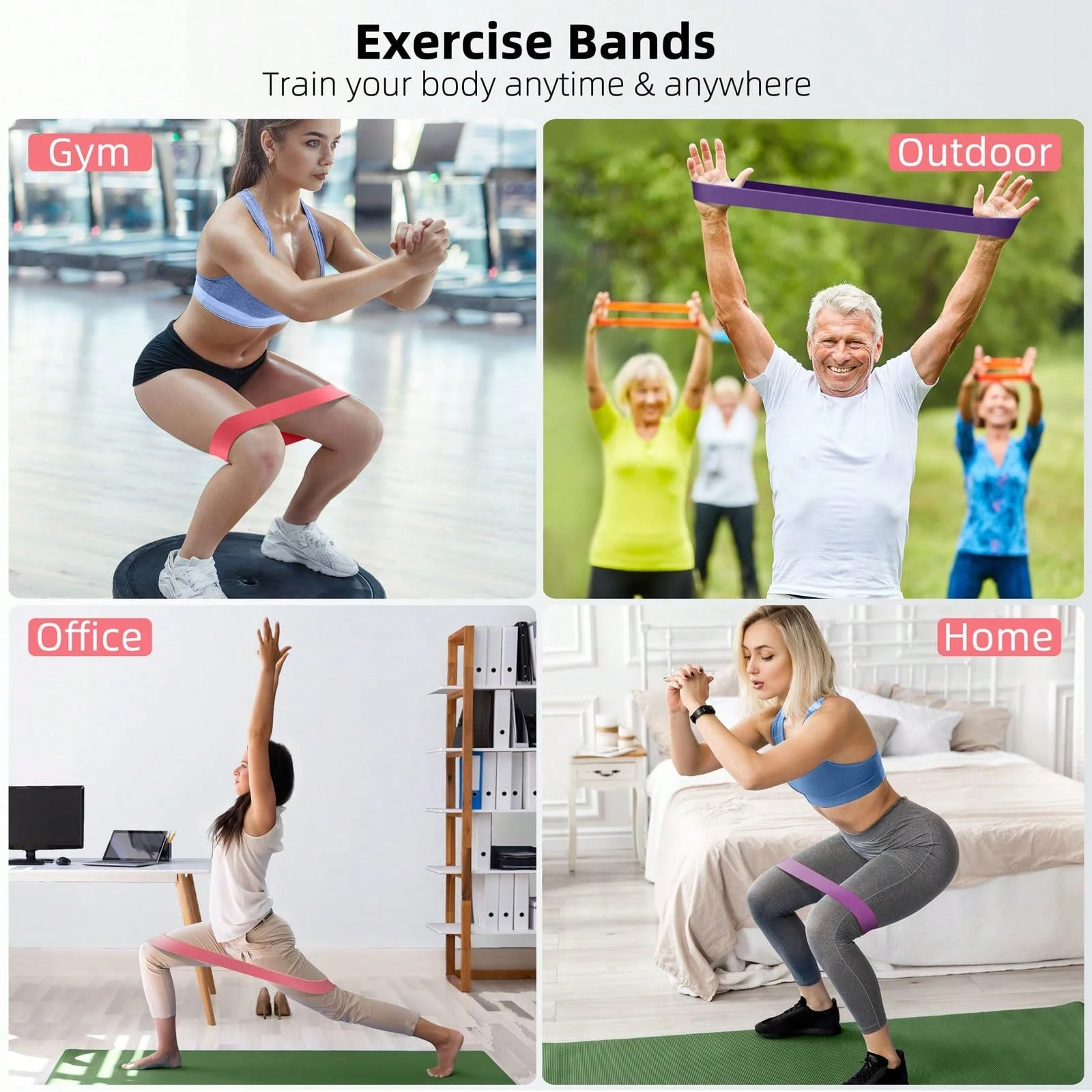 Home Gym Resistance Bands Set  - Pilates Yoga Tone avaliação e preço