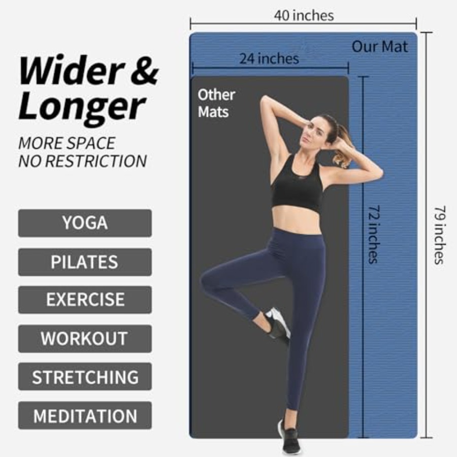 Extra Long TPE Yoga Mat 79