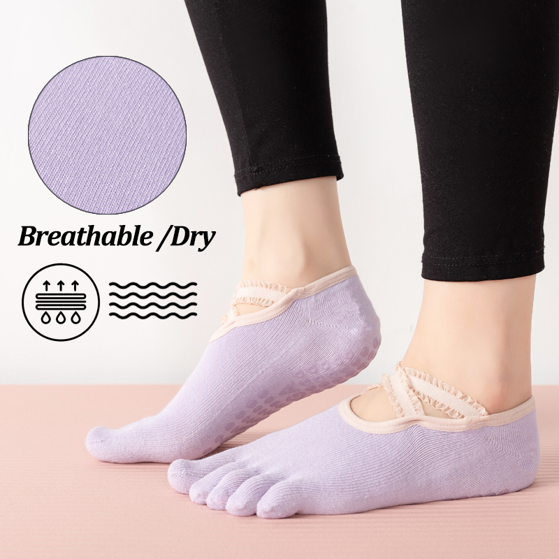 Ladies Non-Slip Pilates Socks  - Pilates And Yoga Studio avaliação e preço