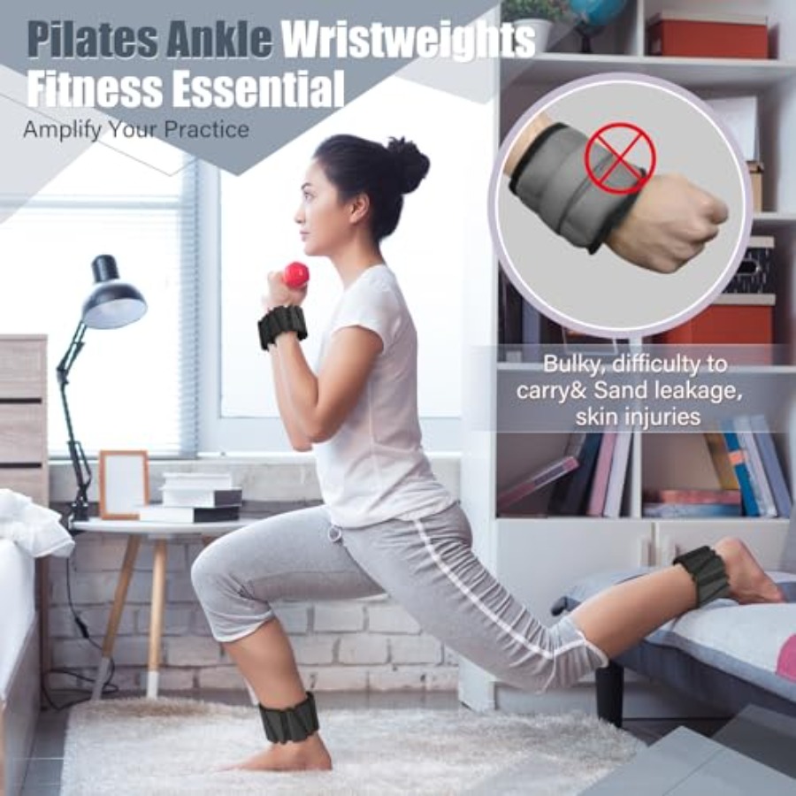 Adjustable Silicone Wrist Ankl - Pilates Yoga Home avaliação e preço