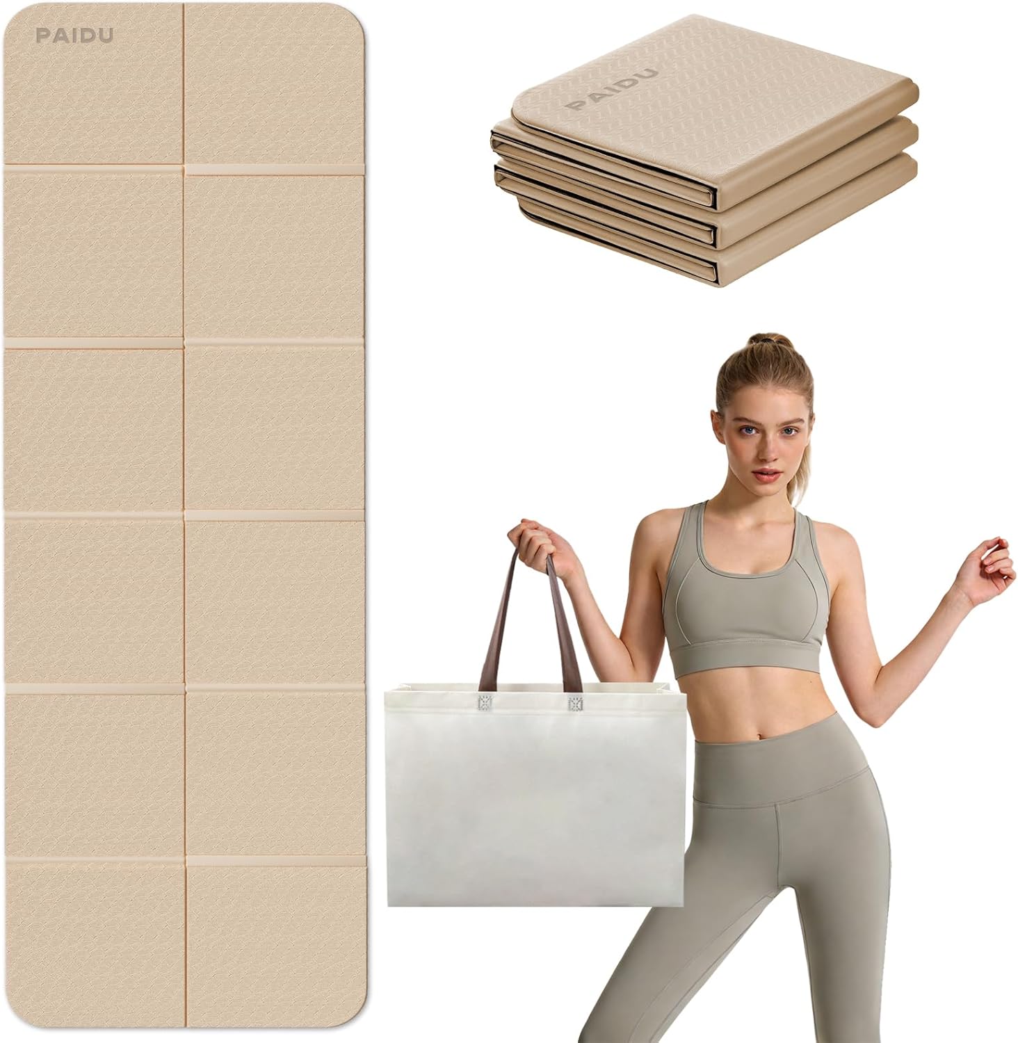 Foldable Yoga Mat for Travel,  - Pilates X Yoga avaliação e preço