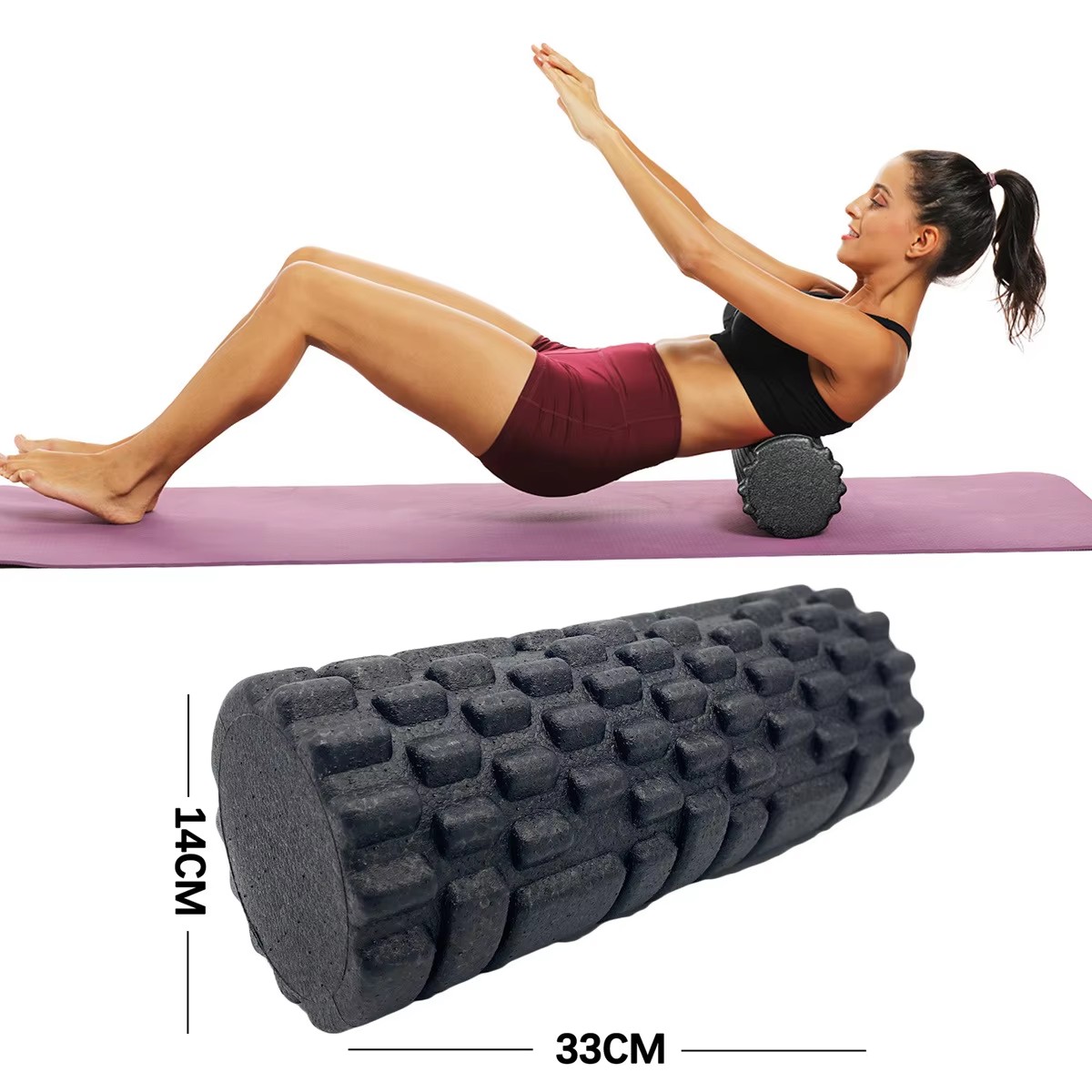 30/33cm Fitness Foam Roller Yo - Pilates Yoga Home avaliação e preço