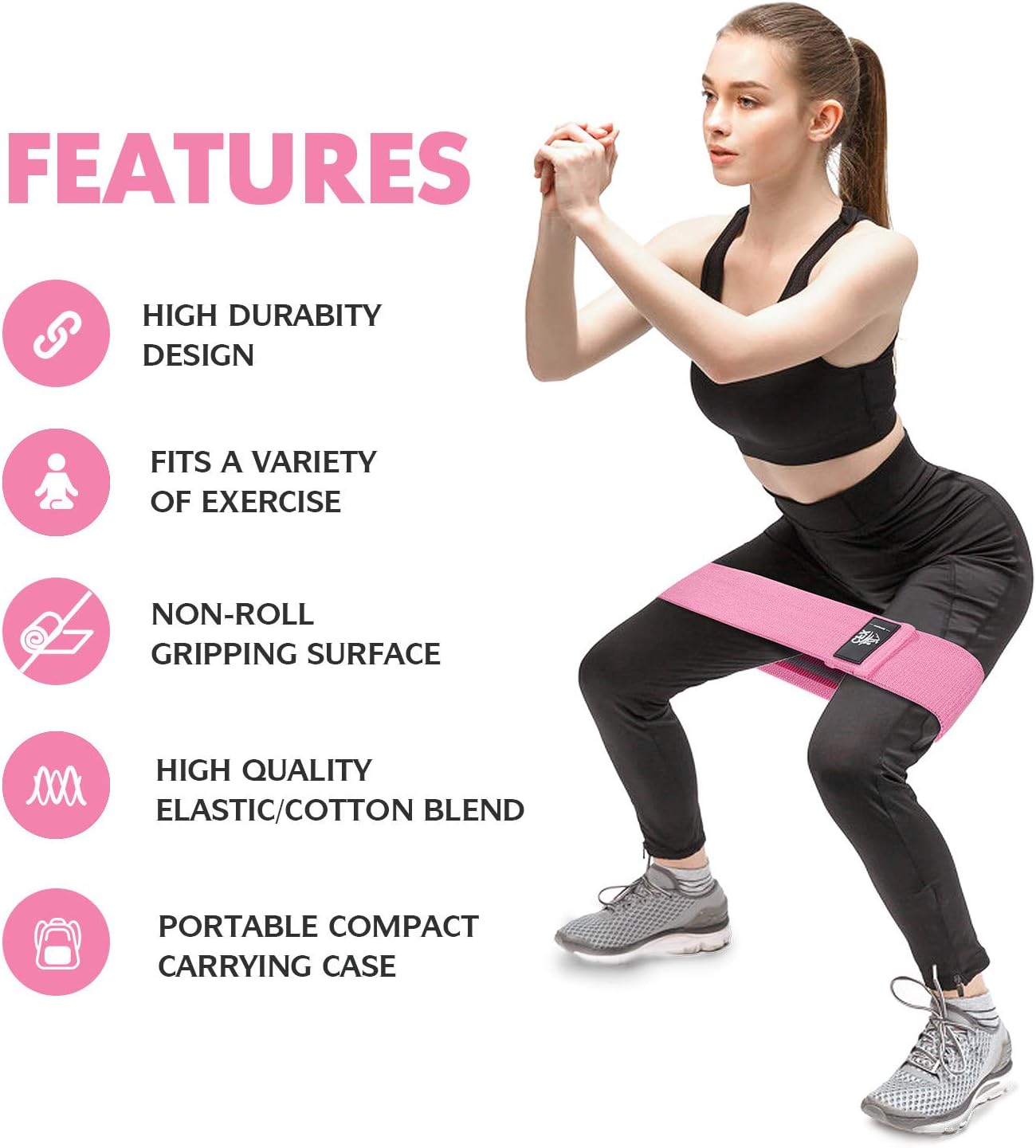 Resistance Bands Set, Exercise - Pilates Yoga Home Workout avaliação e preço