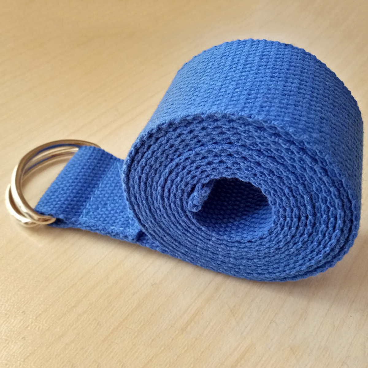 D Ring Yoga Strap Blue Sturdy  - Pilates Yoga Tone avaliação e preço
