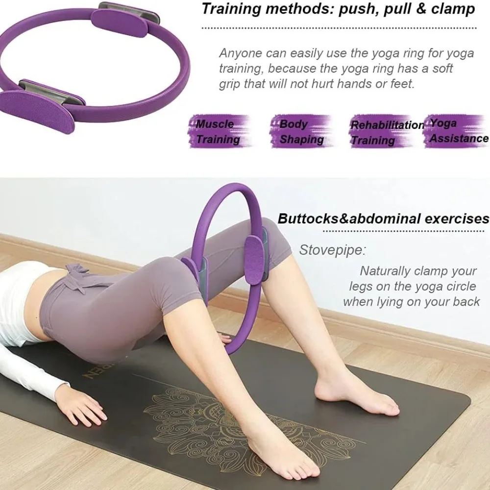 1Pcs Yoga Pilates Ring Non-sli - Pilates Yoga Ring avaliação e preço