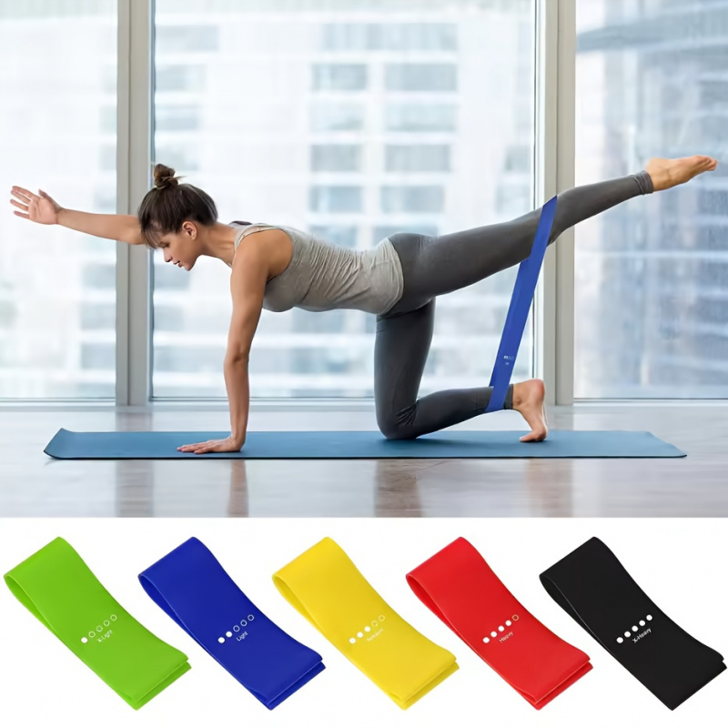 Resistance Bands 5 Levels 10-4 - Pilates Yoga Home Workout avaliação e preço