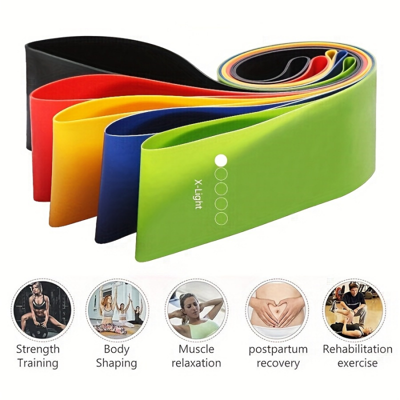 Resistance Bands 5 Levels 10-4 - Pilates Yoga Home Workout avaliação e preço