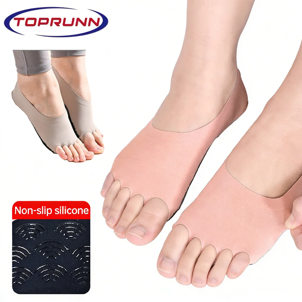 1Pair Toeless Yoga Socks for W - Pilates Yoga Home avaliação e preço