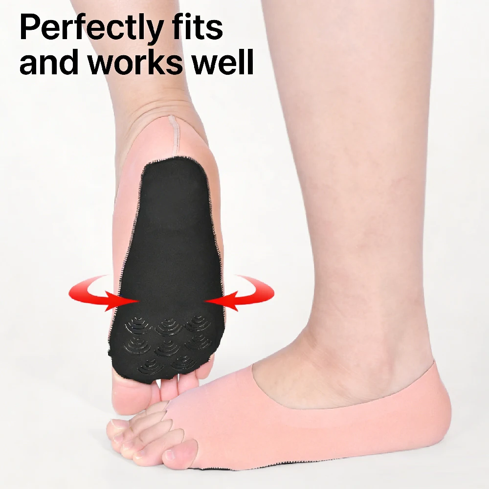 1Pair Toeless Yoga Socks for W - Pilates Yoga Home avaliação e preço