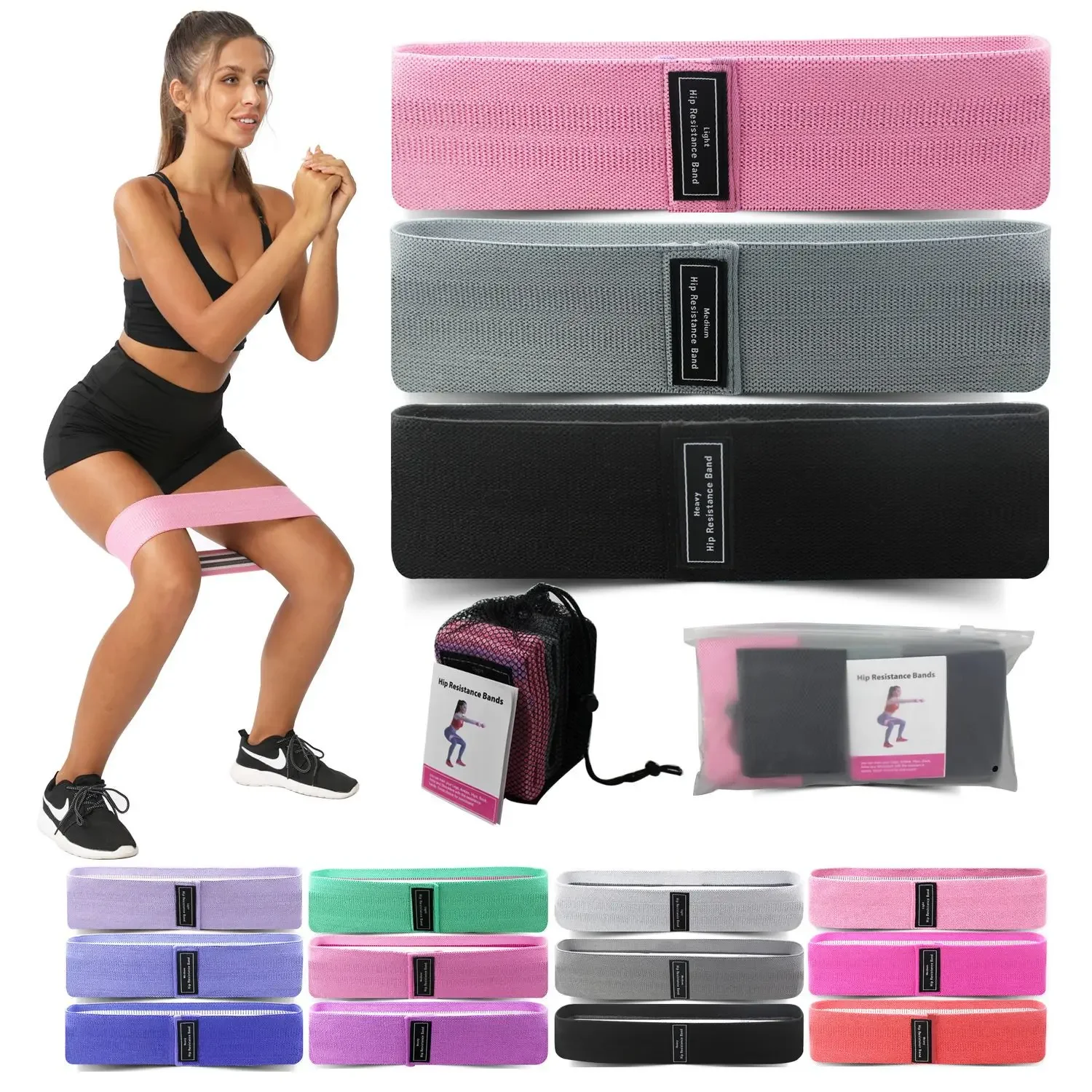 1/2/3PCS Elastic Bands Fitness - Pilates Yoga Home Workout avaliação e preço