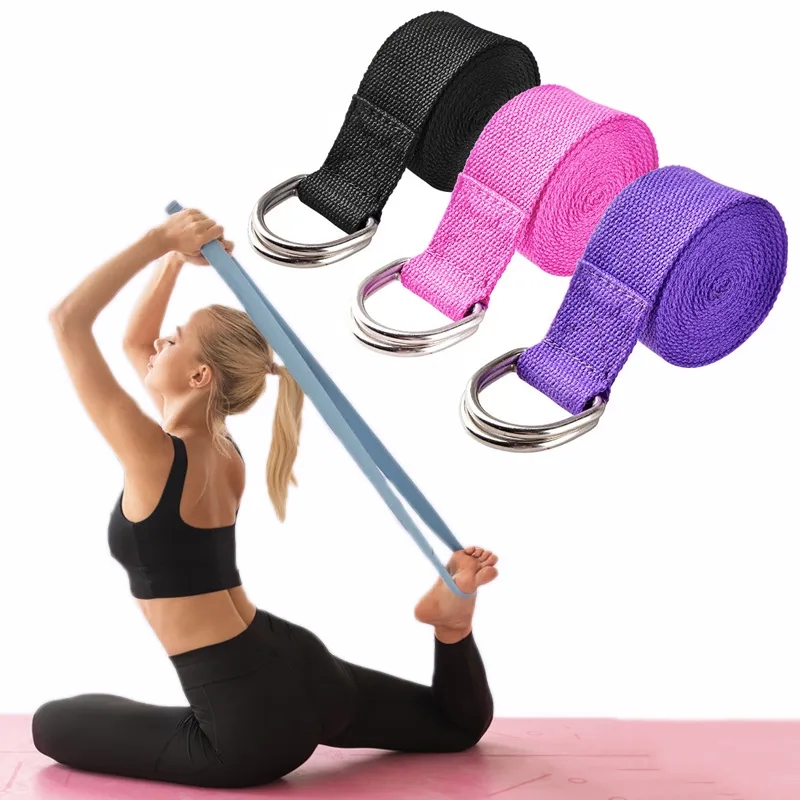 183*3.8cm Yoga Strap Cotton Ex - Pilates Yoga Ring avaliação e preço