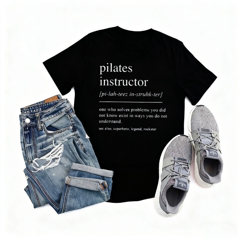 Pilates Instructor Cotton T-sh - Pilates Yoga Instructor avaliação e preço