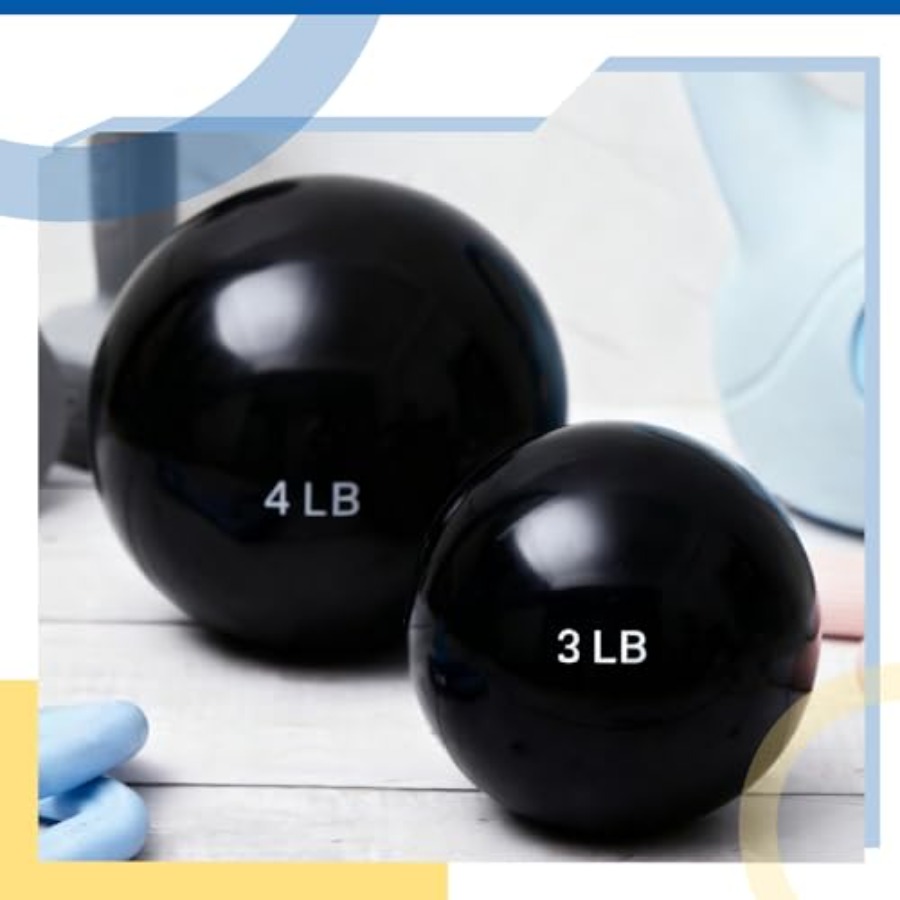 4 Pcs 2lb 3lb 3lb 4lb Weighted - Pilates Yoga Tone avaliação e preço