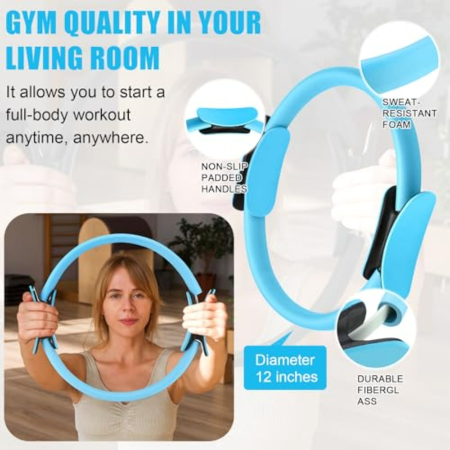 10 Pcs Pilates Ring Blocks Set - Pilates Yoga Ring avaliação e preço
