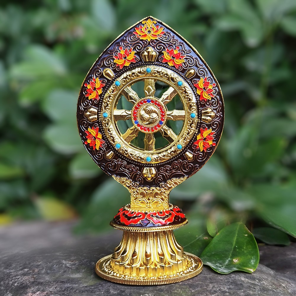 Tibetan Dharma Wheel Decor for - Yoga Wheel Dharma avaliação e preço
