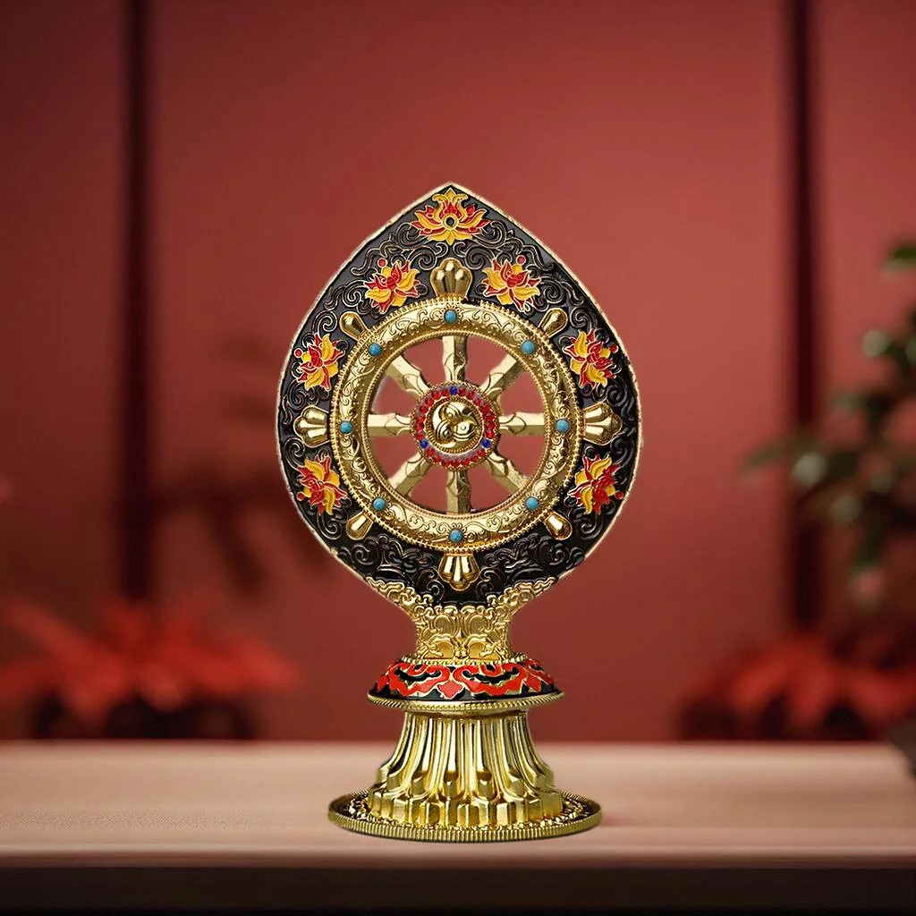 Tibetan Dharma Wheel Decor for - Yoga Wheel Dharma avaliação e preço