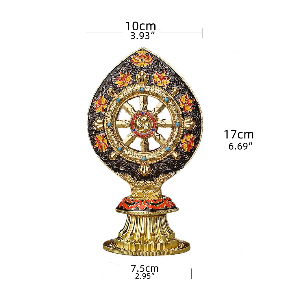 Tibetan Dharma Wheel Decor for - Yoga Wheel Dharma avaliação e preço