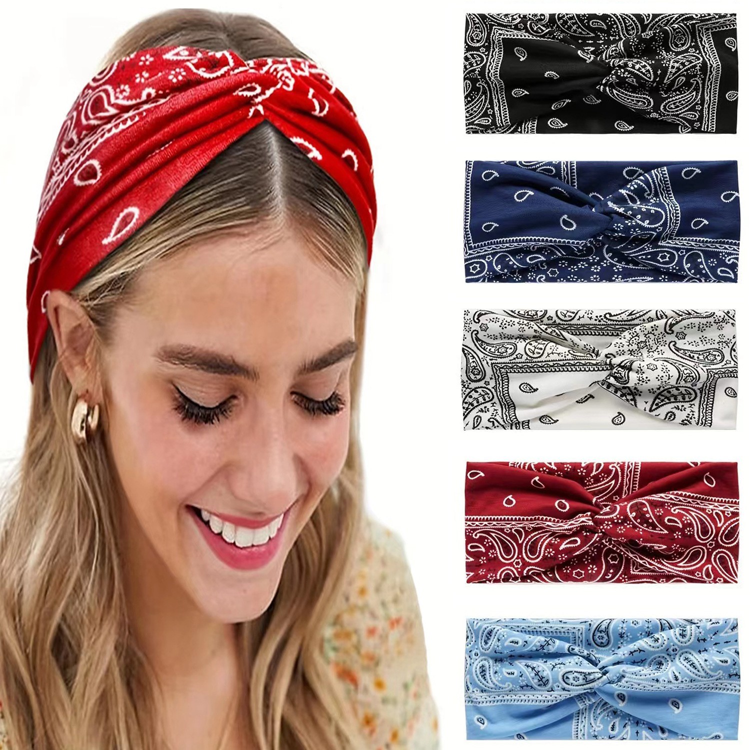 Paisley Cashew flowers hair ba - Pilates Yoga Ring avaliação e preço