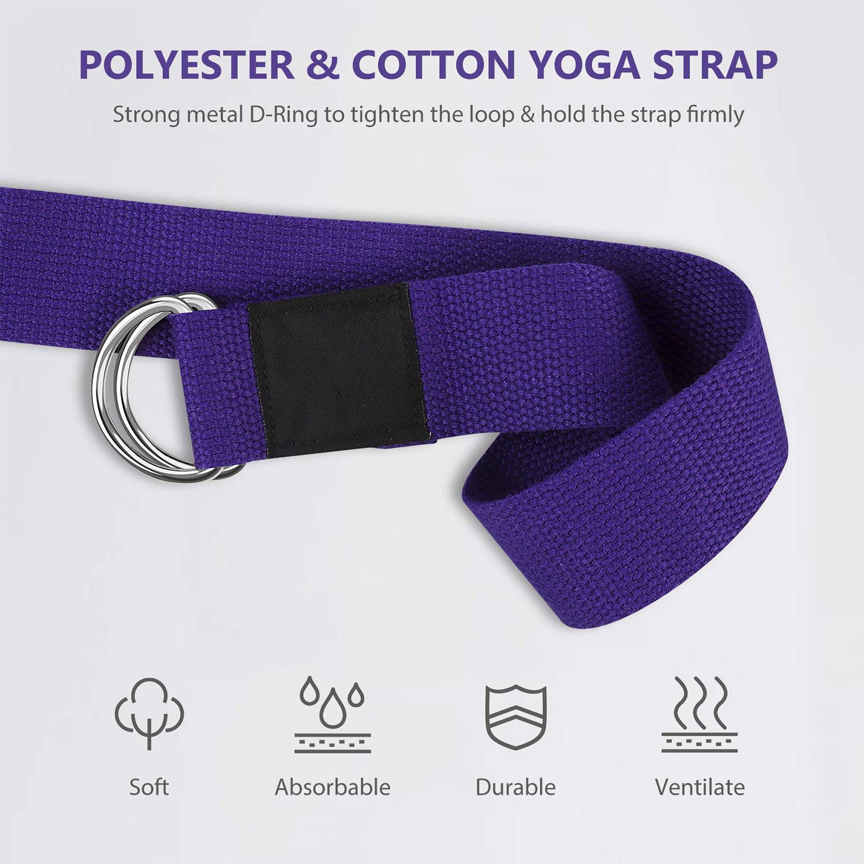 AEB0-Yoga Block And Yoga Strap - Pilates Yoga Tone avaliação e preço