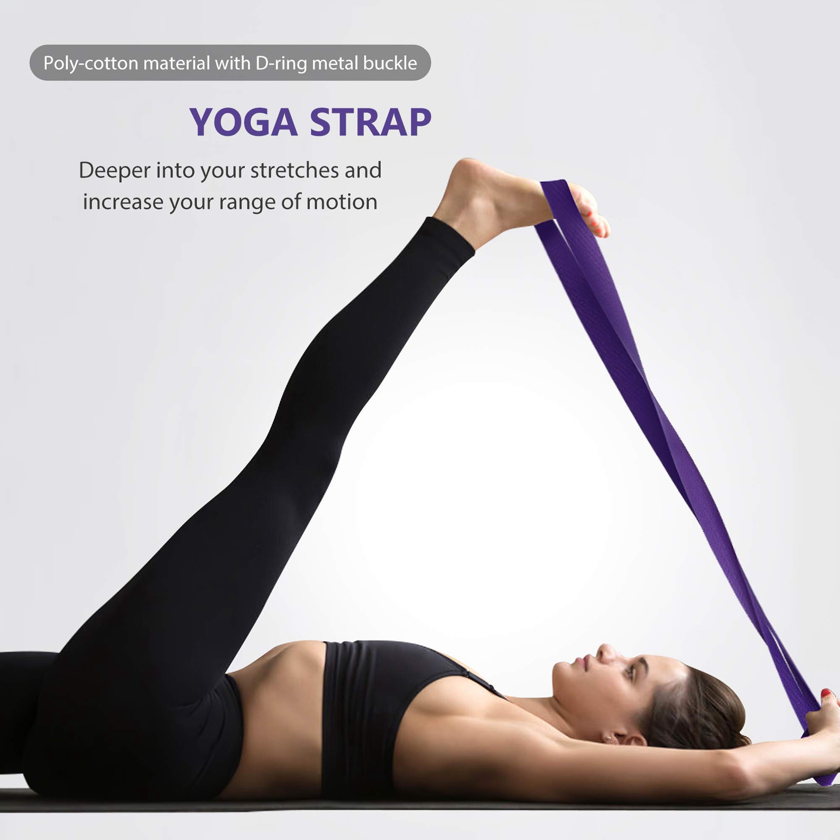 AEB0-Yoga Block And Yoga Strap - Pilates Yoga Tone avaliação e preço