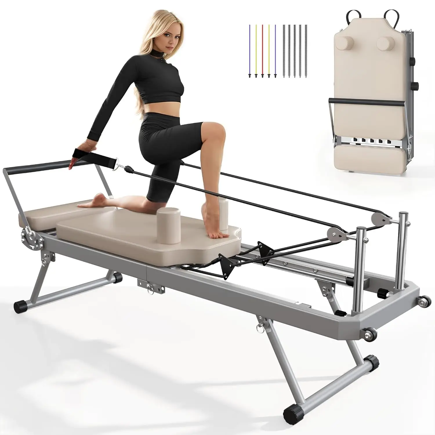 Pilates Reformer Machine for H - Pilates Reformer Spring avaliação e preço