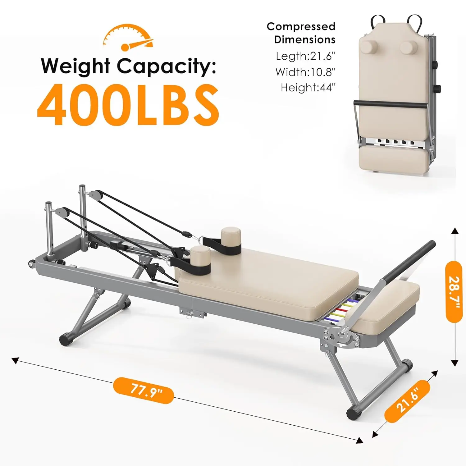 Pilates Reformer Machine for H - Pilates Reformer Spring avaliação e preço