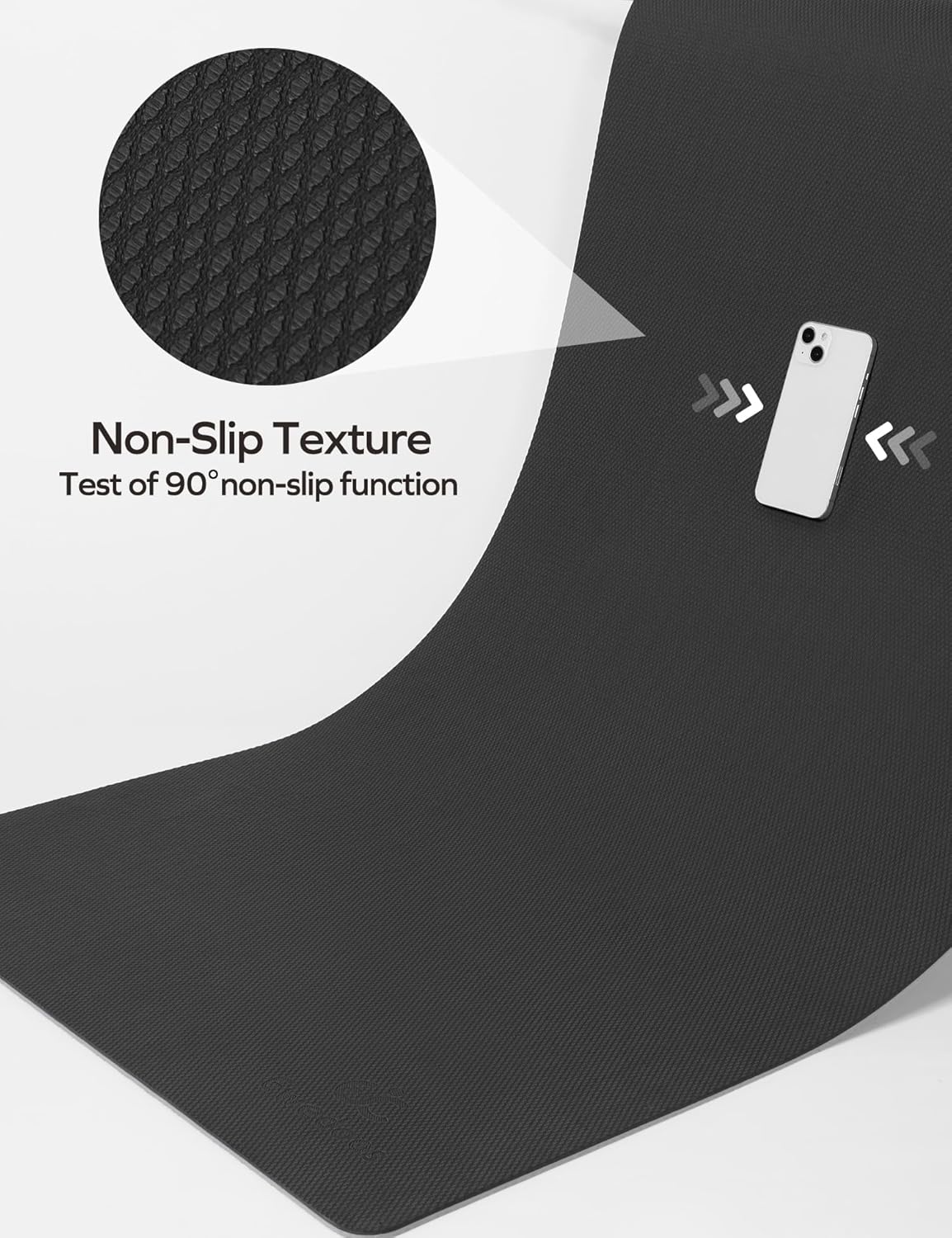 Thick TPE Yoga Mat Non Slip Ec - Pilates X Yoga avaliação e preço