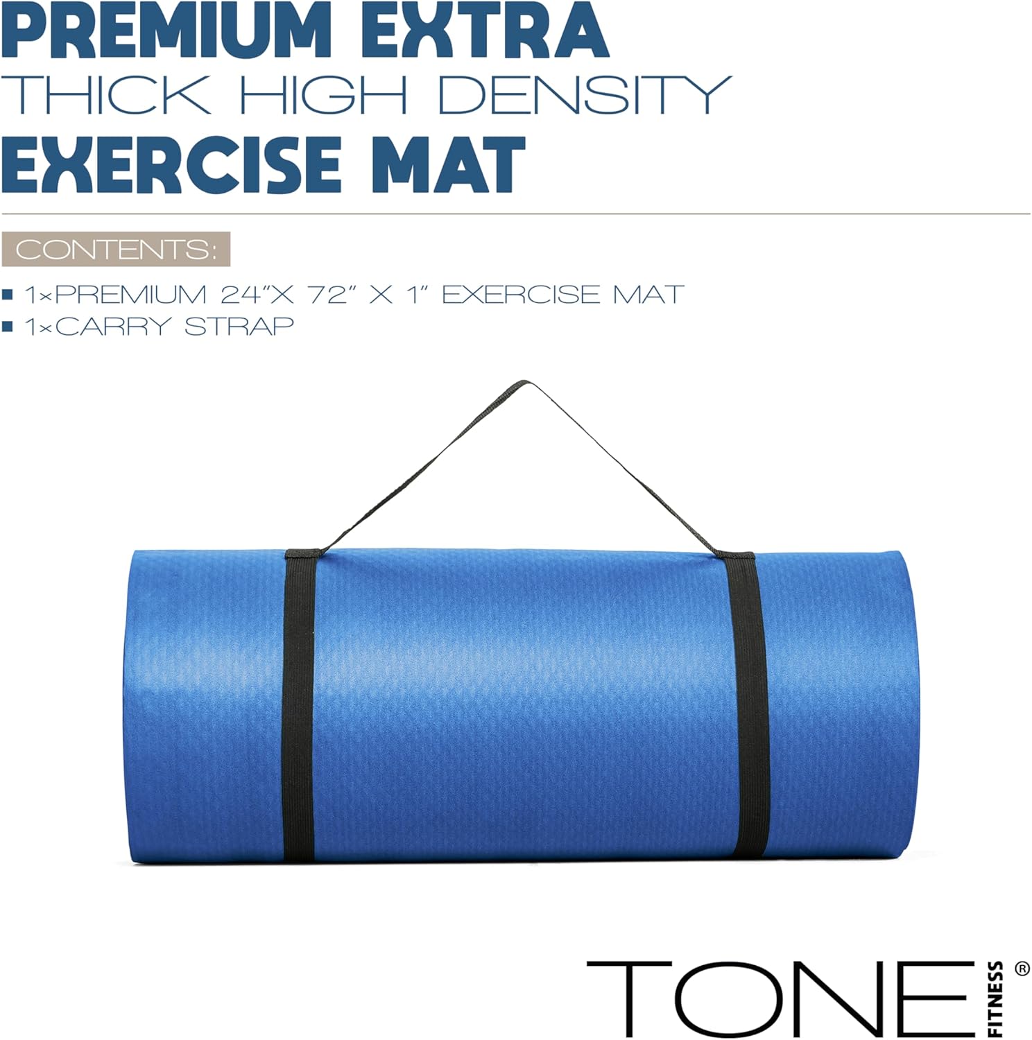 1-Inch Thick Yoga Mat, High-De - Pilates Yoga Home Workout avaliação e preço