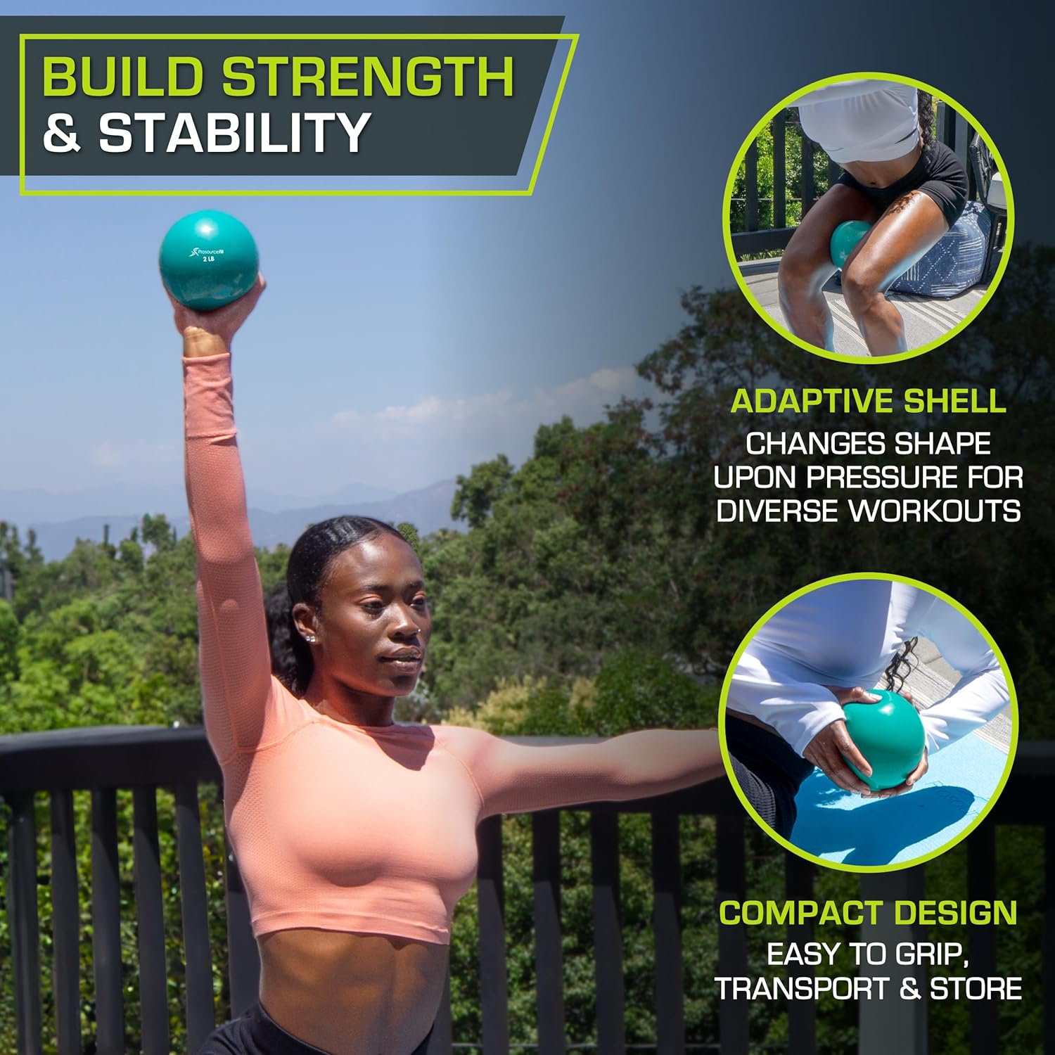Weighted Toning Exercise Balls - Pilates Yoga Tone avaliação e preço