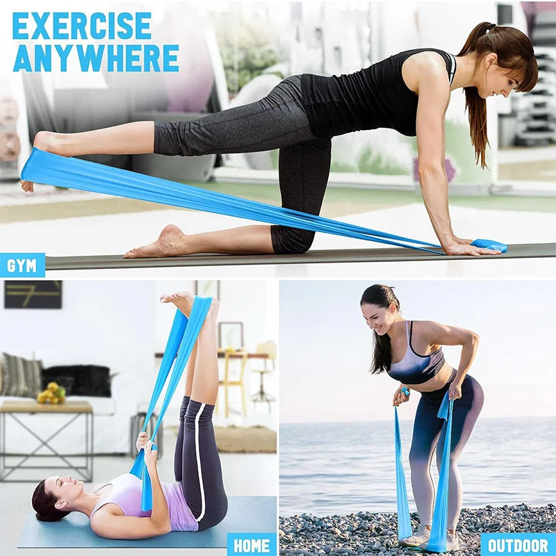 Elastic Yoga Fitness Bands Yog - Pilates Yoga Home Workout avaliação e preço