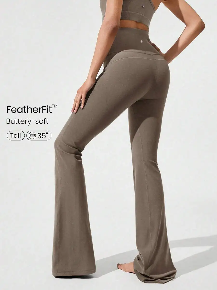 Ultra Long Flare Leggings For  - Pilates And Yoga Studio avaliação e preço