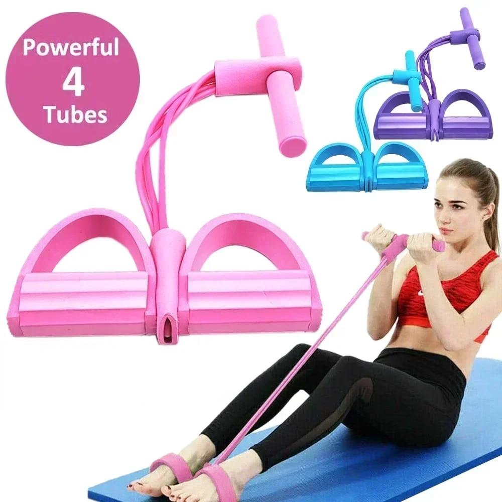 4/6 Level Resistance Band Elas - Pilates Yoga Home Workout avaliação e preço